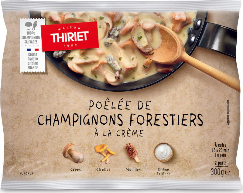 PAN-FRIED MIXED FOREST MUSHROOM WITH CREAM 300G 2 PORTIONS (#113172)