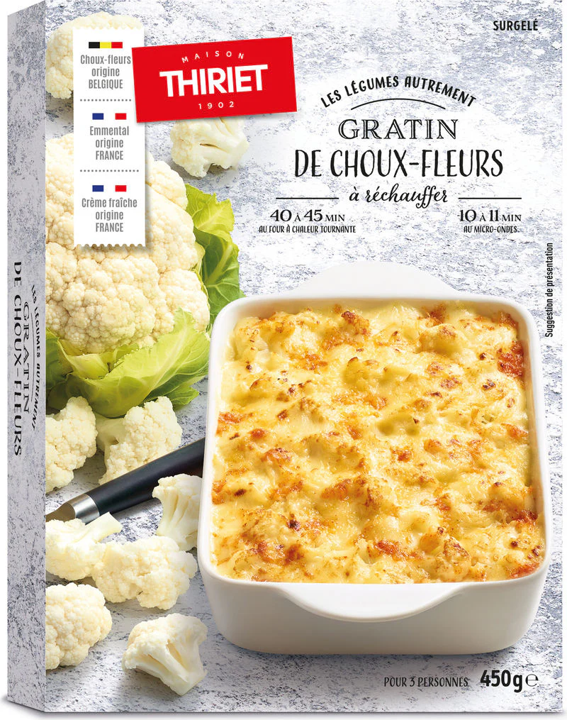 CAULIFLOWER GRATIN 450G 2 PORTIONS (#113175)