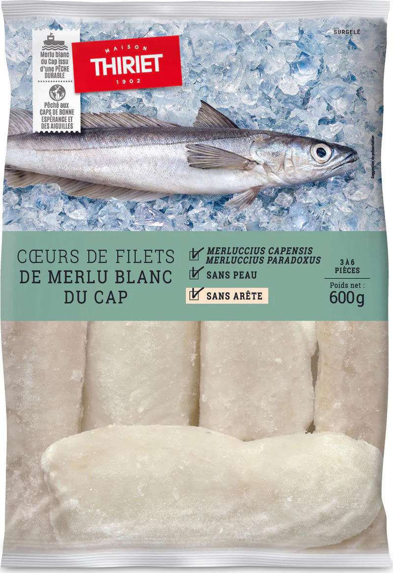 WHITE HAKE FROM THE CAPE HEART PIECES 600G 3-6 PIECES (#113202)