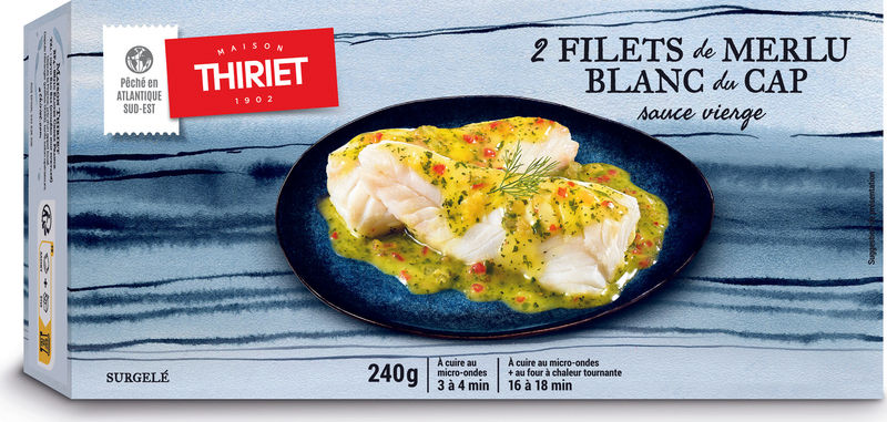 READY-TO-EAT WHITE HAKE FILLETS VIRGIN SAUCE 240G 2 PIECES (#113228)