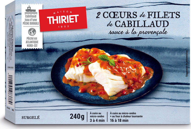 READY-TO-EAT COD FILLET PROVENCAL SAUCE ECO 240G 2 PIECES (#113229)