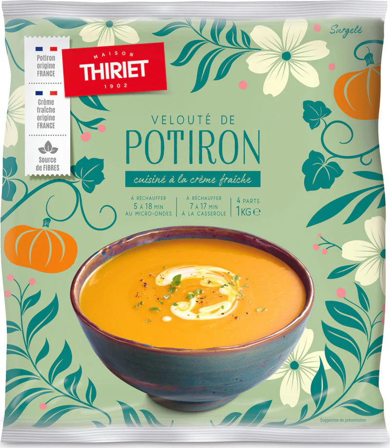 PUMPKIN AND CREAM SOUP 1KG 4 PORTIONS (#113246)