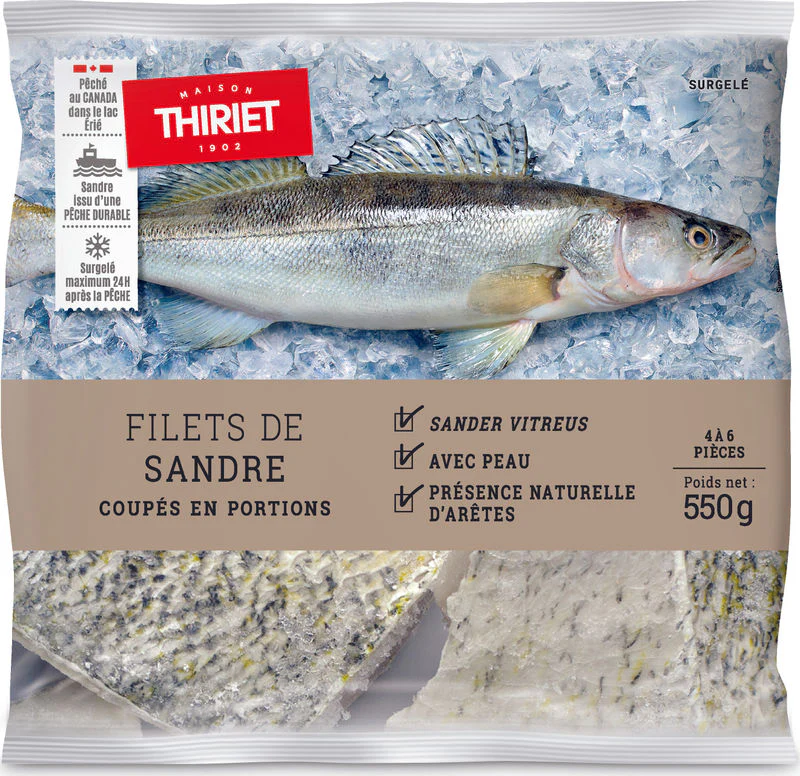 PIKE-PERCH FILLETS 550G 4-6 PIECES (#113306)