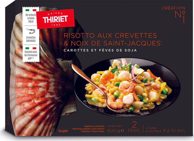 RISOTTO WITH SHRIMPS AND SCALLOPS 600G 2 PORTIONS (#113314)