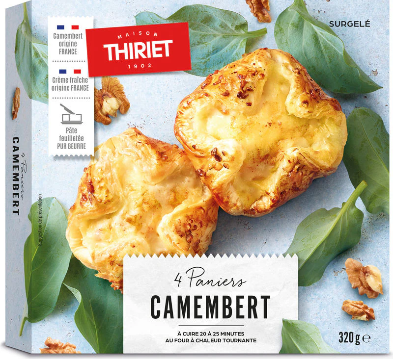 PUFF PASTRY WITH CAMEMBERT 320G 4 PIECES (#113322)