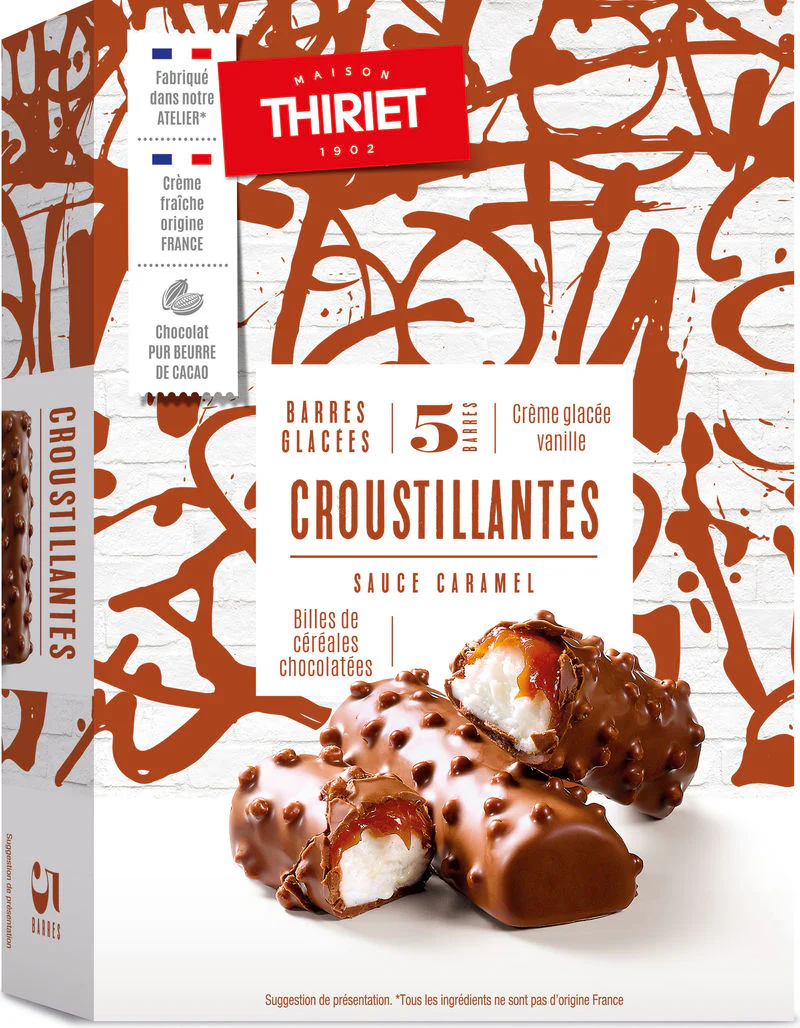 CRUNCHY ICE CREAM BARS 5X40G (#120600)