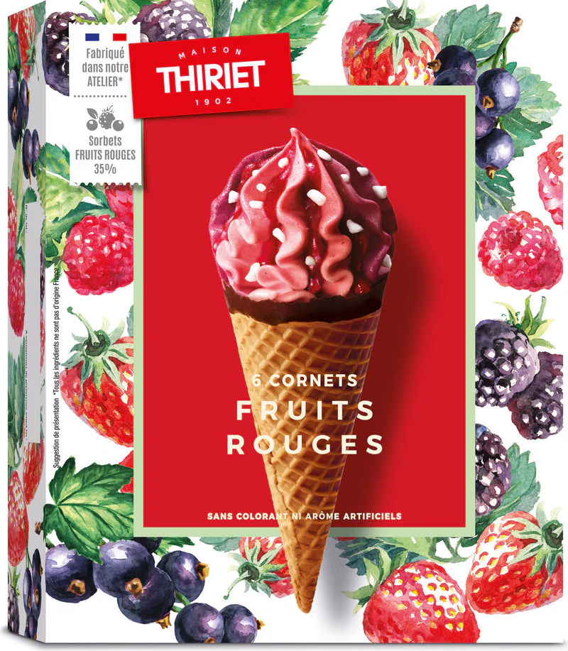 CONES RED FRUITS 468G 6PC (#120638)