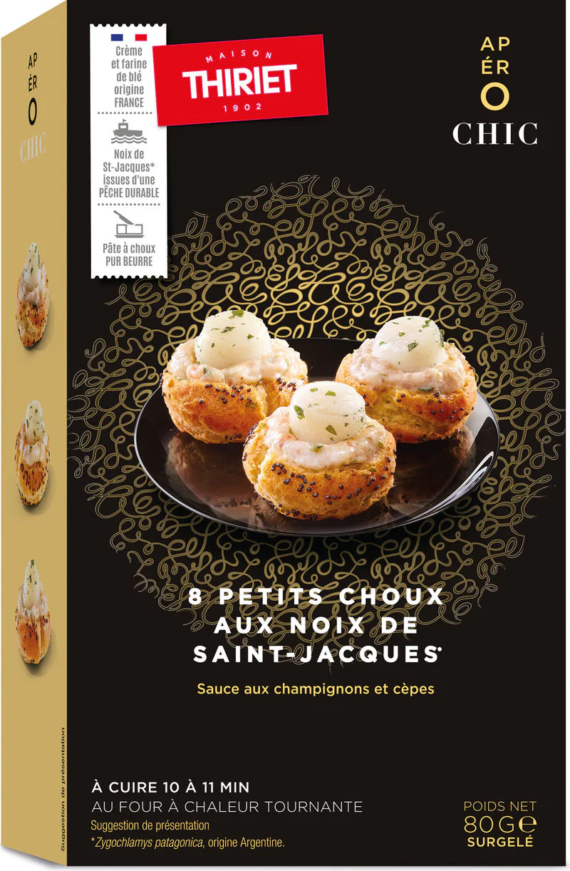 PUFF PASTRY STARTERS WITH SCALLOPS ECO FISHING 80G (#126573)
