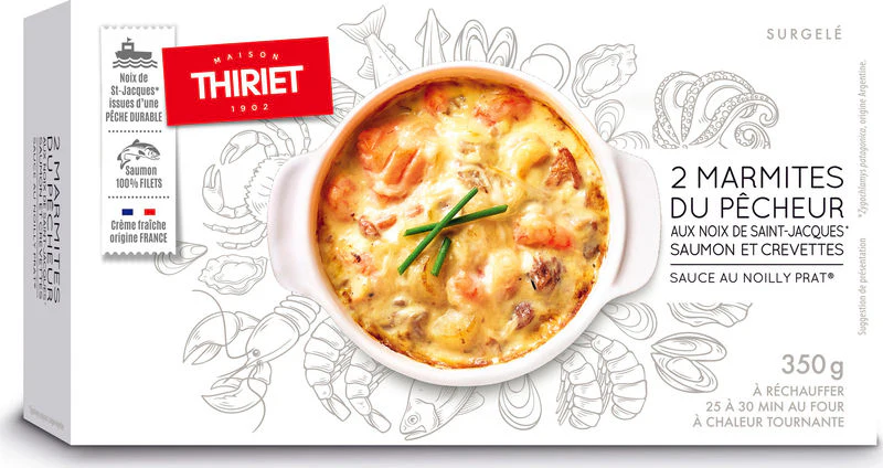 SEAFOOD POTS WITH NOILLY PRAT SAUCE 350G 2PIECES (#126601)