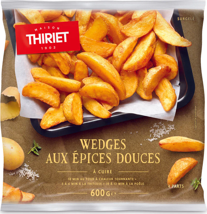 LIGHTLY SPICED POTATO WEDGES 600G (#126618)