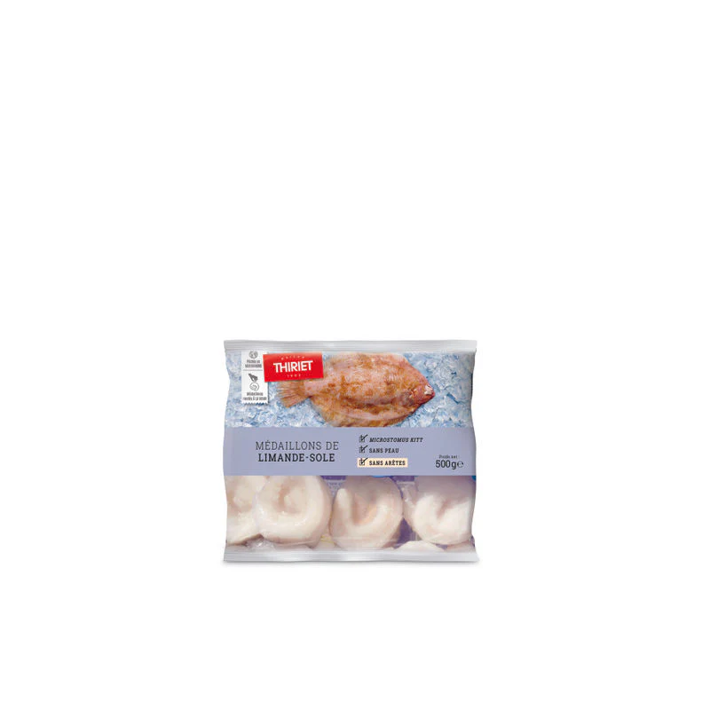 LEMON SOLE MEDALLIONS 500G (#127789)