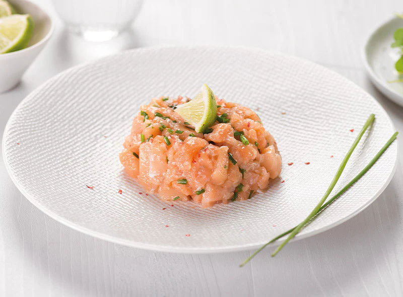 SEASONED SALMON TARTARE 100G (#127978)