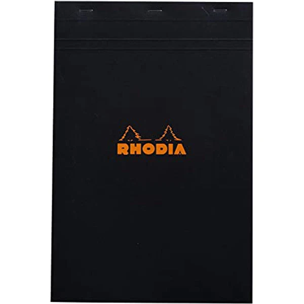 NOTEBOOK BLACK SMALL SQUARES A4 (#127993)