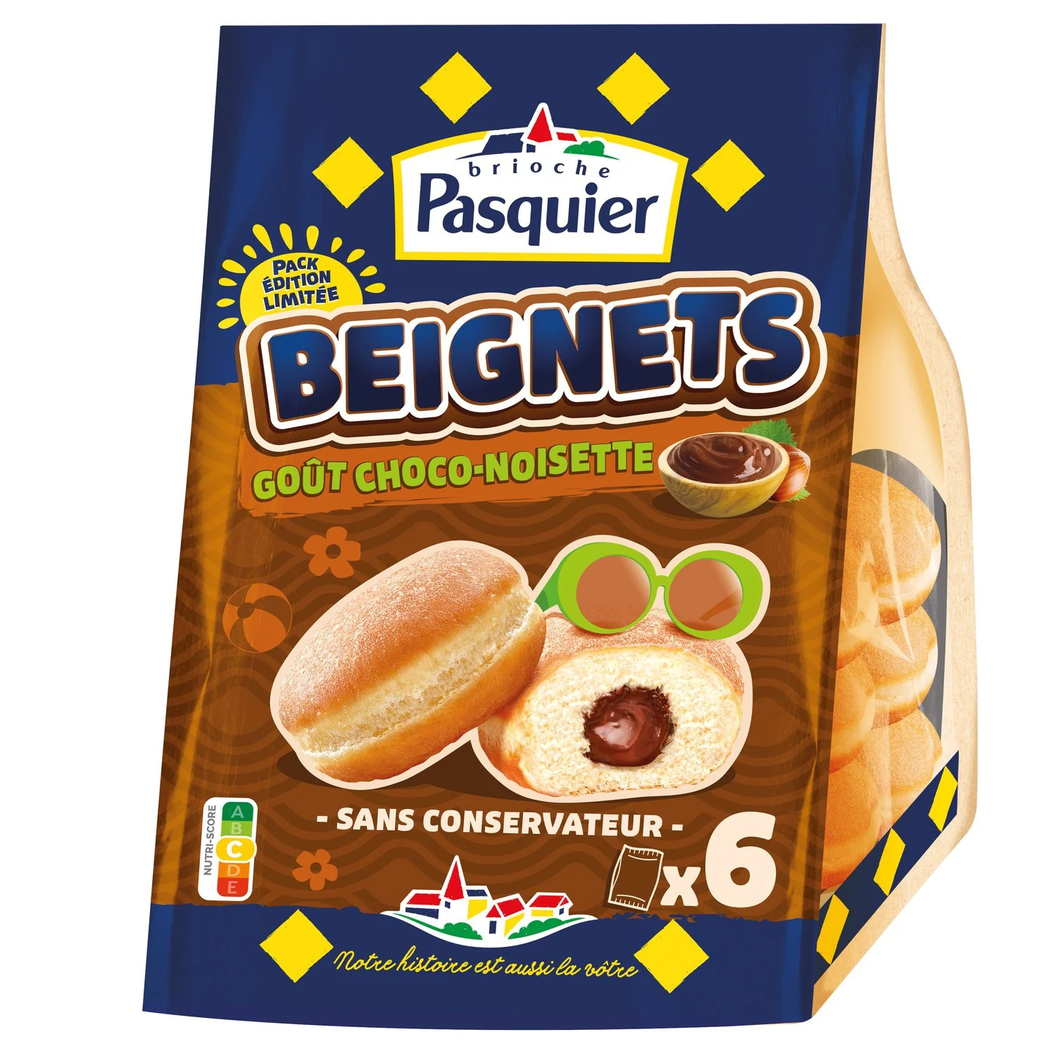 BREAD CHOCOLATE FRITTER X6 270G (#128189)