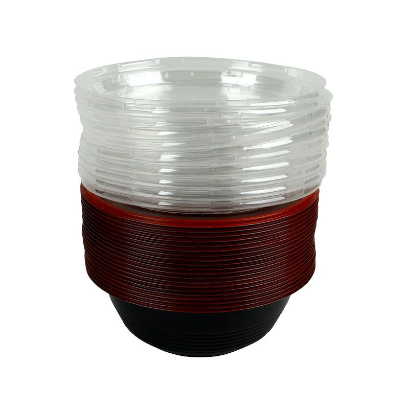 RED/BLACK MICRO BOWL 153.5X59MM 20SET (#200299) - Image 2