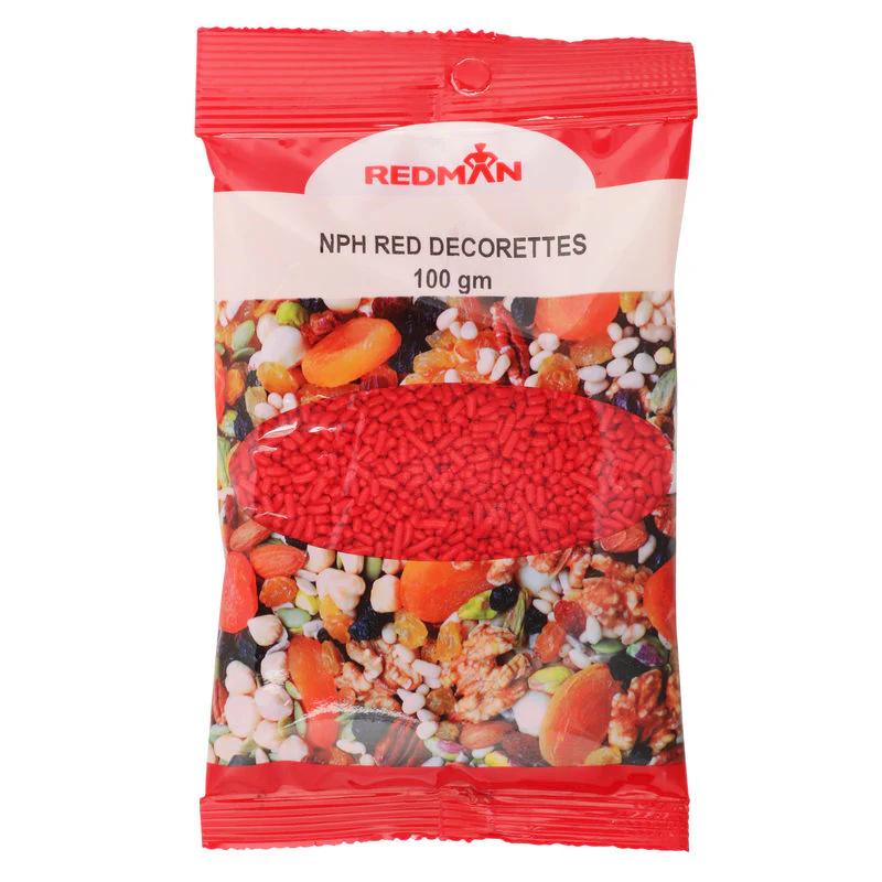 DECOR NPH RED DECORETTES 100G (#200545)