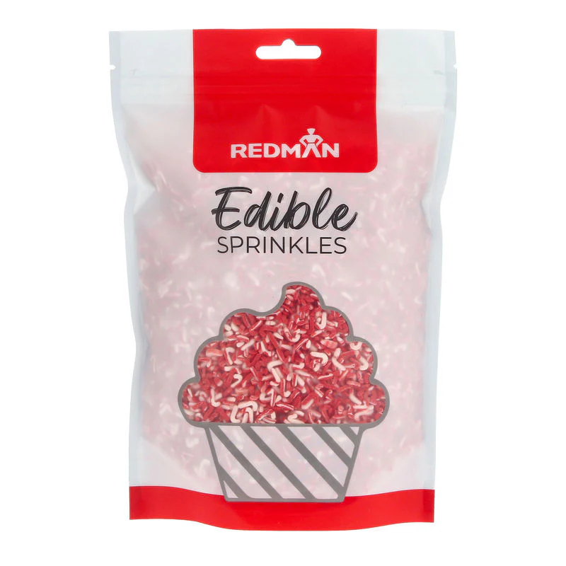DECOR VARIEGATED CANDY CANE PEPPERMINT 450G (#200553)