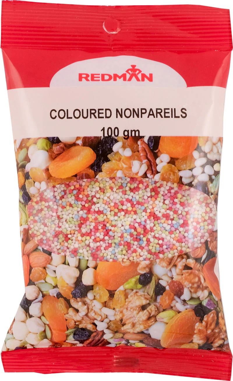 DECOR NONPAREILS COLOURED 100G (#200875)