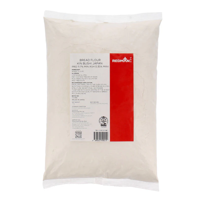 BREAD FLOUR KIN BUSHI JAPAN PROTEIN 11.7% ASH 0.35% 1KG (#200987)