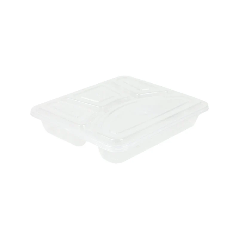 DISPOSABLE CONTAINER 4 COMPRT 1L 10SET (#201714)