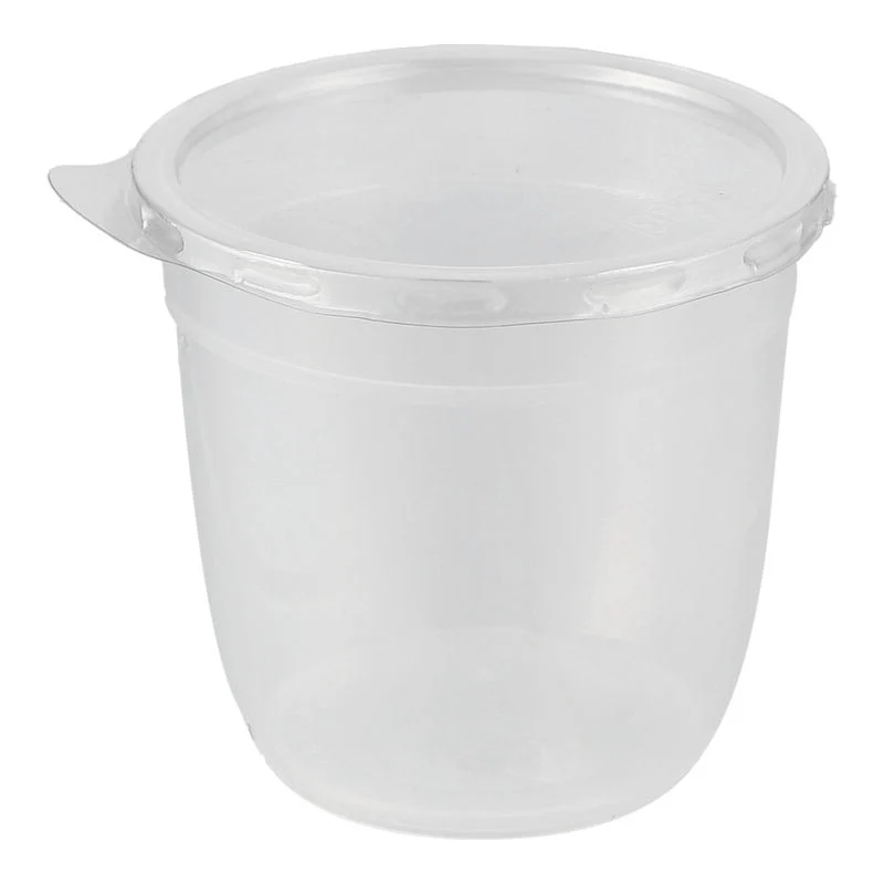 PUDDING CUP U SHAPE + COVER 20PC (#201853)