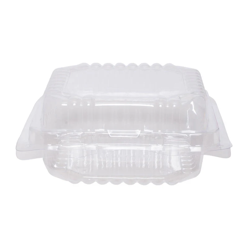 PLASTIC CLAM TRAY SQUARE 145X145X60MM 10PC (#201952)