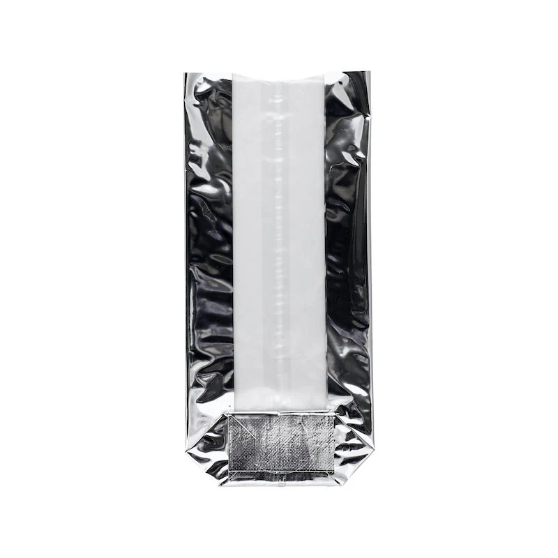 COOKIE BAG LARGES SILVER 12X26CM 10PC (#202018)