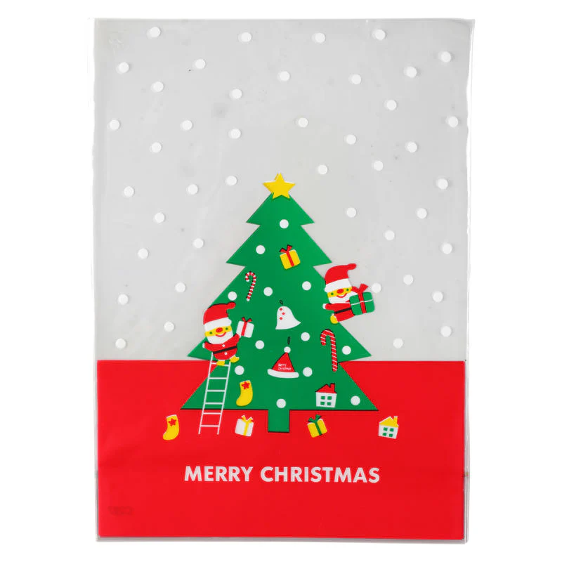 COOKIE BAG X'MAS C267 16X23CM 100PC (#202108)