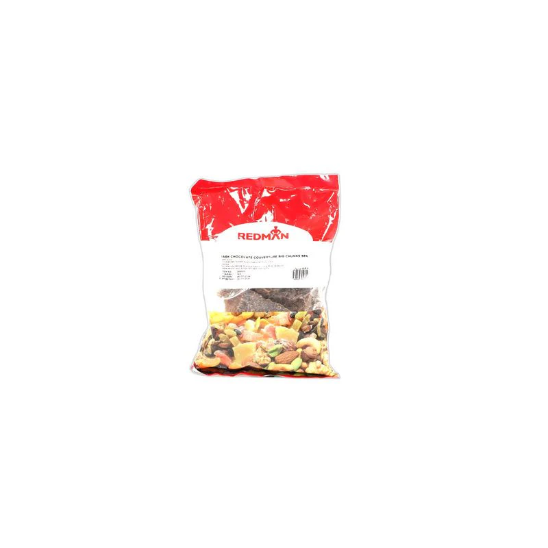 CHOC COUV DARK BIG CHUNKS 58% 1KG (#203131)
